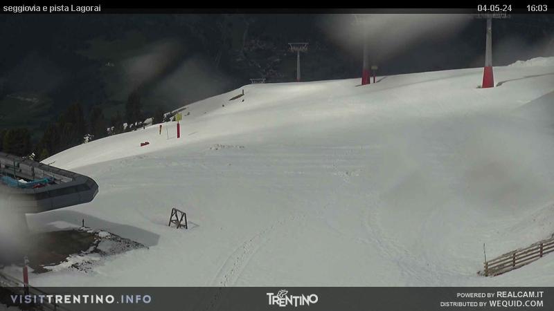 Alpe Cermi Cavalese webcam - ski slope Lagorai