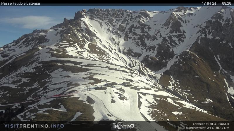 Ski Center Latemar Predazzo webcam - Passo Feudo ski station